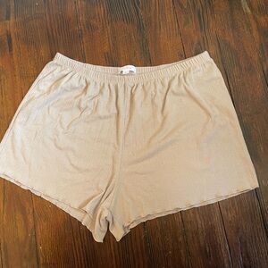 Women’s Tan Pajama Shorts
